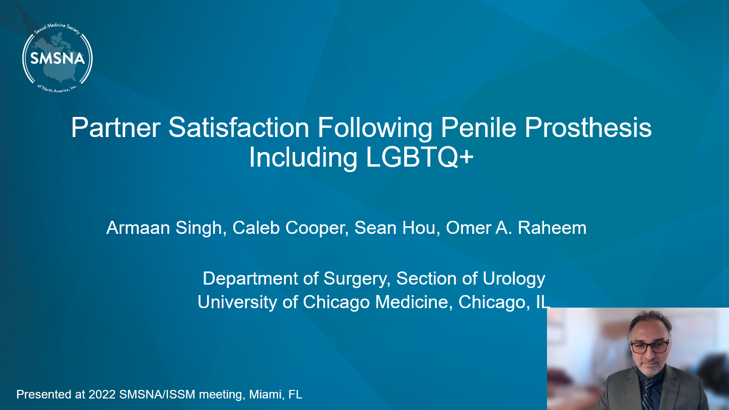 Partner Satisfaction Following Penile Prosthesis Including LGBTQ+