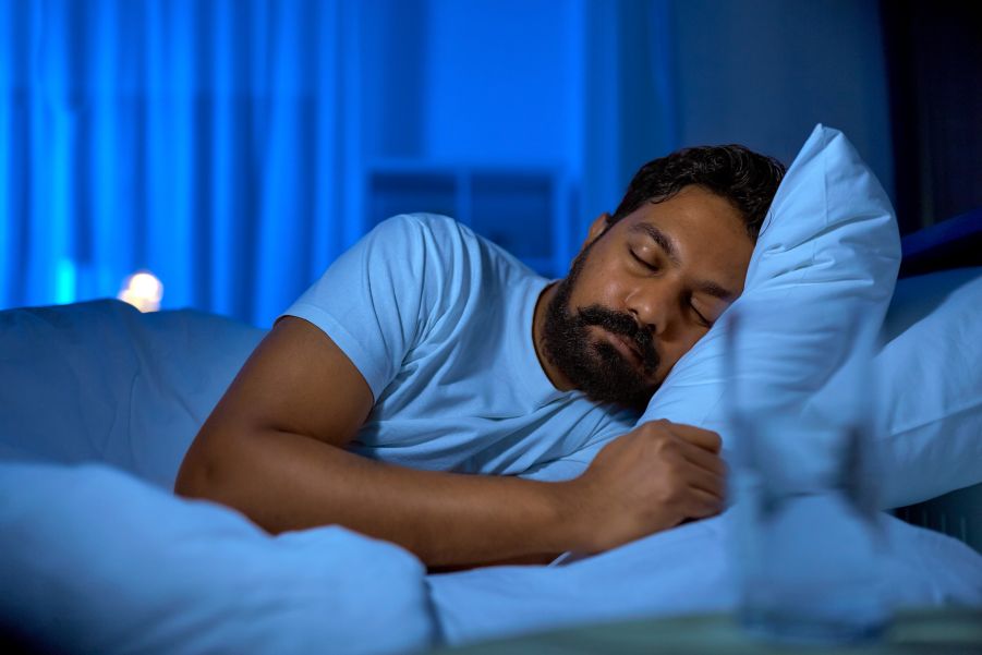 Man sleeping on his side