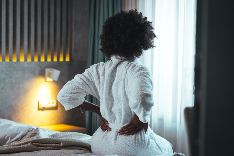 woman with lower back pain